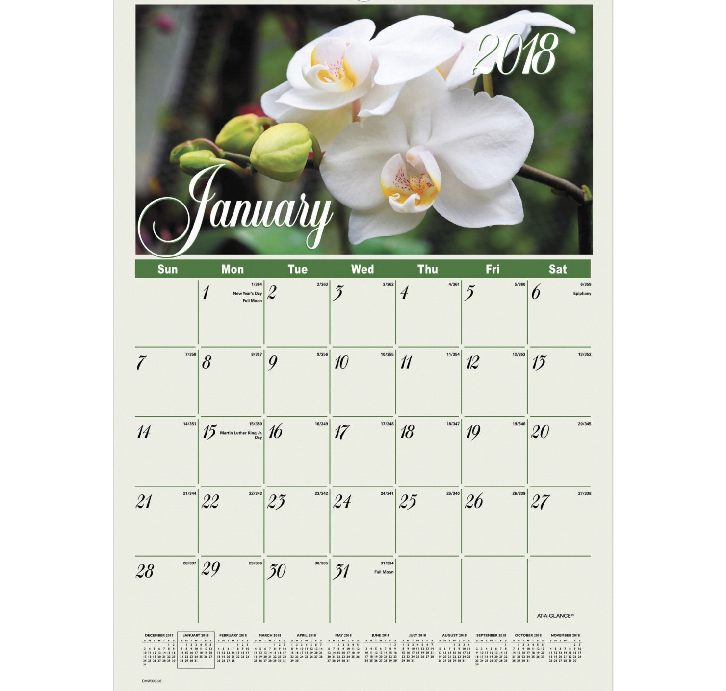 12 Month Wall Calendar Paper and Ink Printing